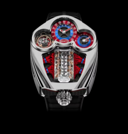 Review Jacob & Co BUGATTI TOURBILLON BLUE & RED (POLISHED TITANIUM) BU300.20.AA.AA.A Replica watch